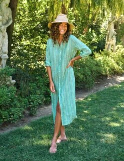 RORY Green Multi Stripe, Italian Classic Linen