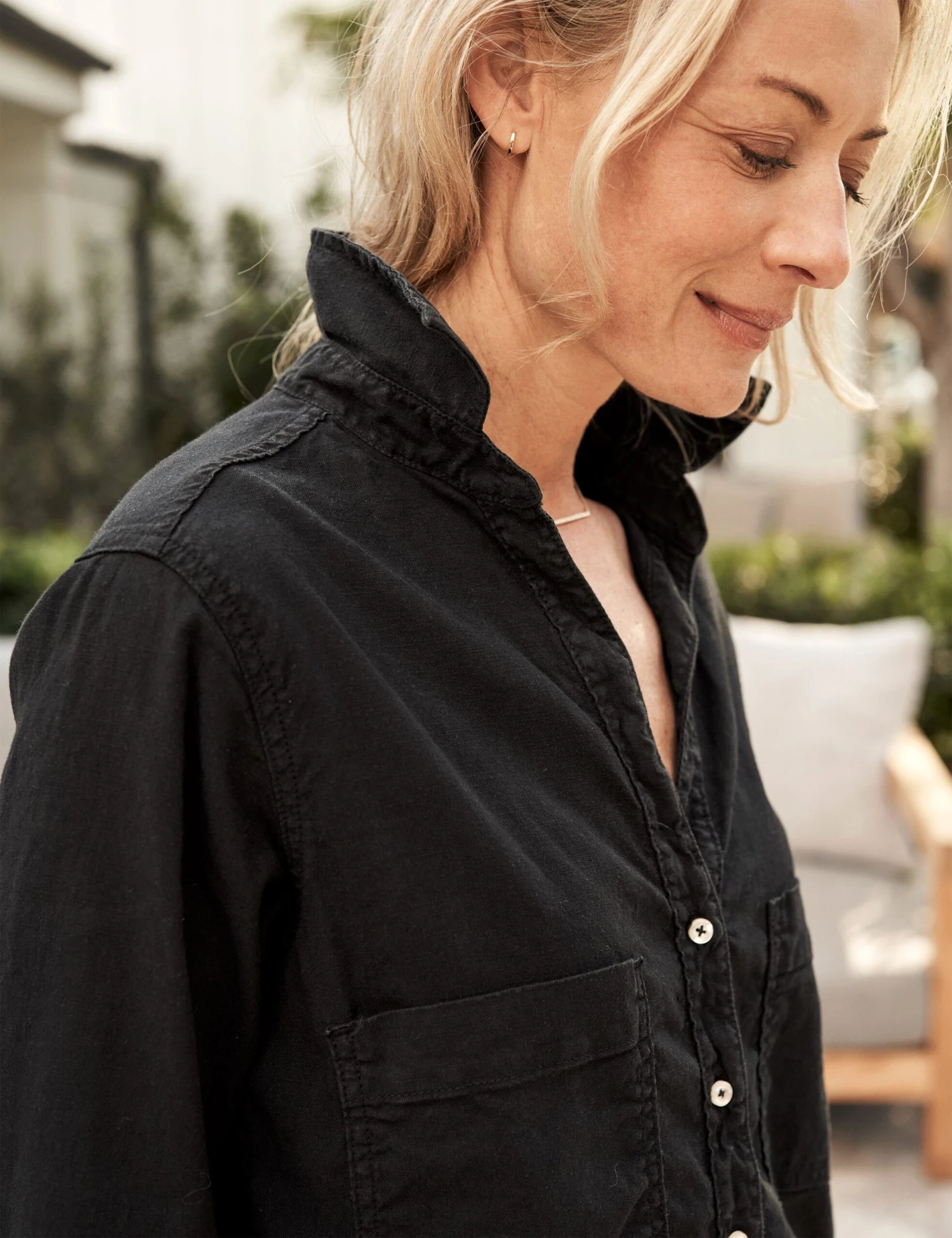 IRELAND Black, Italian Performance Linen 3 IRELAND Black, Italian Performance Linen - Image 3