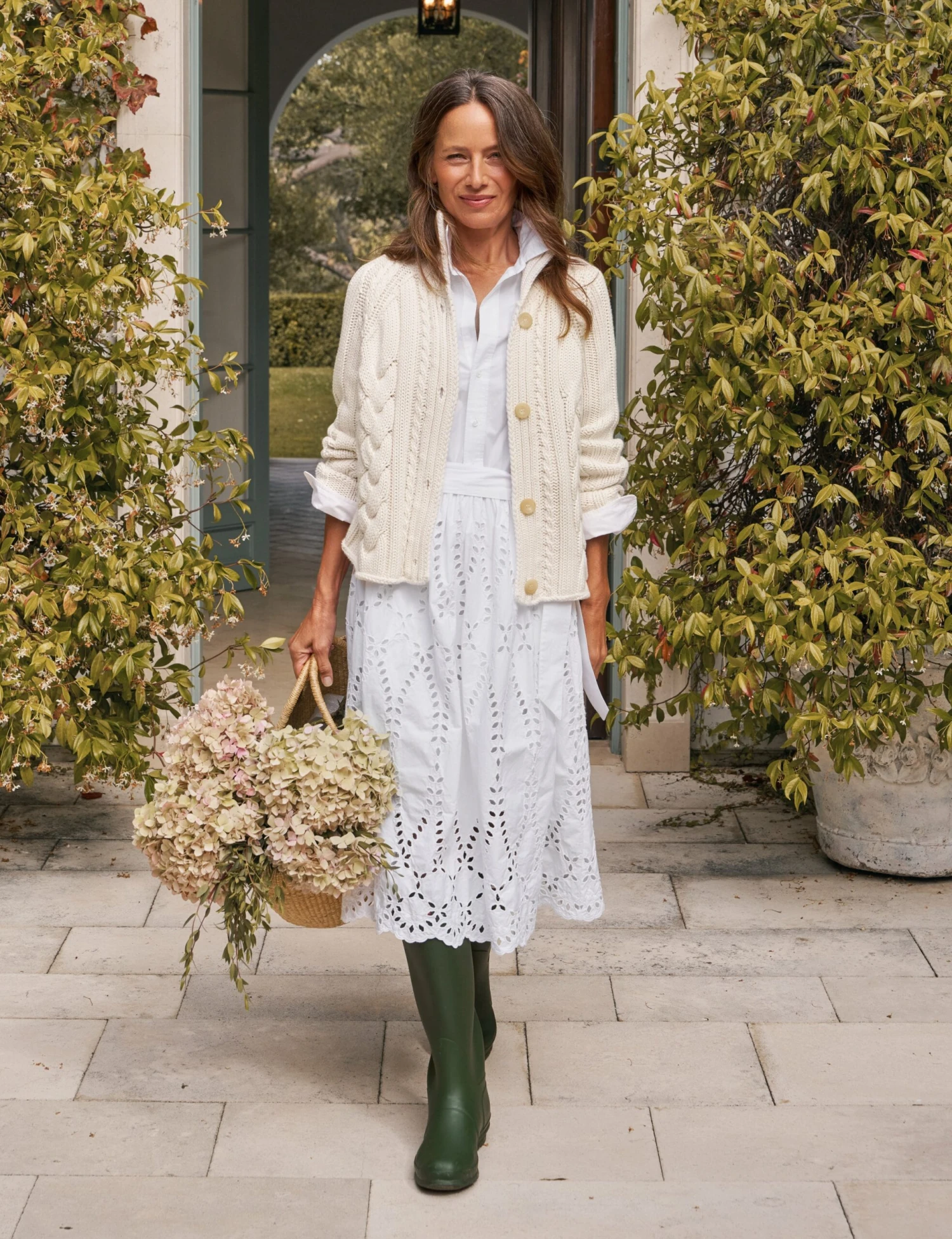 GRACE DRESS White, Eyelet Cotton 6 GRACE DRESS White, Eyelet Cotton - Image 6