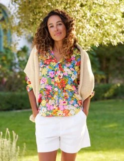 EILEEN Black Multicolor Floral, Made With Liberty Fabric -Frank Eileen Fashion Store 17 WATERFORD WTL EILEEN BMCF SWEATER02 SNDK PalomaJonas 25SU June 1522 sRGB a7257ad4 97ec 44d0 a9ab de1d86794f79