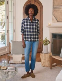 EILEEN Blue And Green With White Plaid, Italian Flannel -Frank Eileen Fashion Store 28 EILEEN GWBP ILLUSION01 2013 MILAN 25FA SEPTEMBER 2740 sRGB