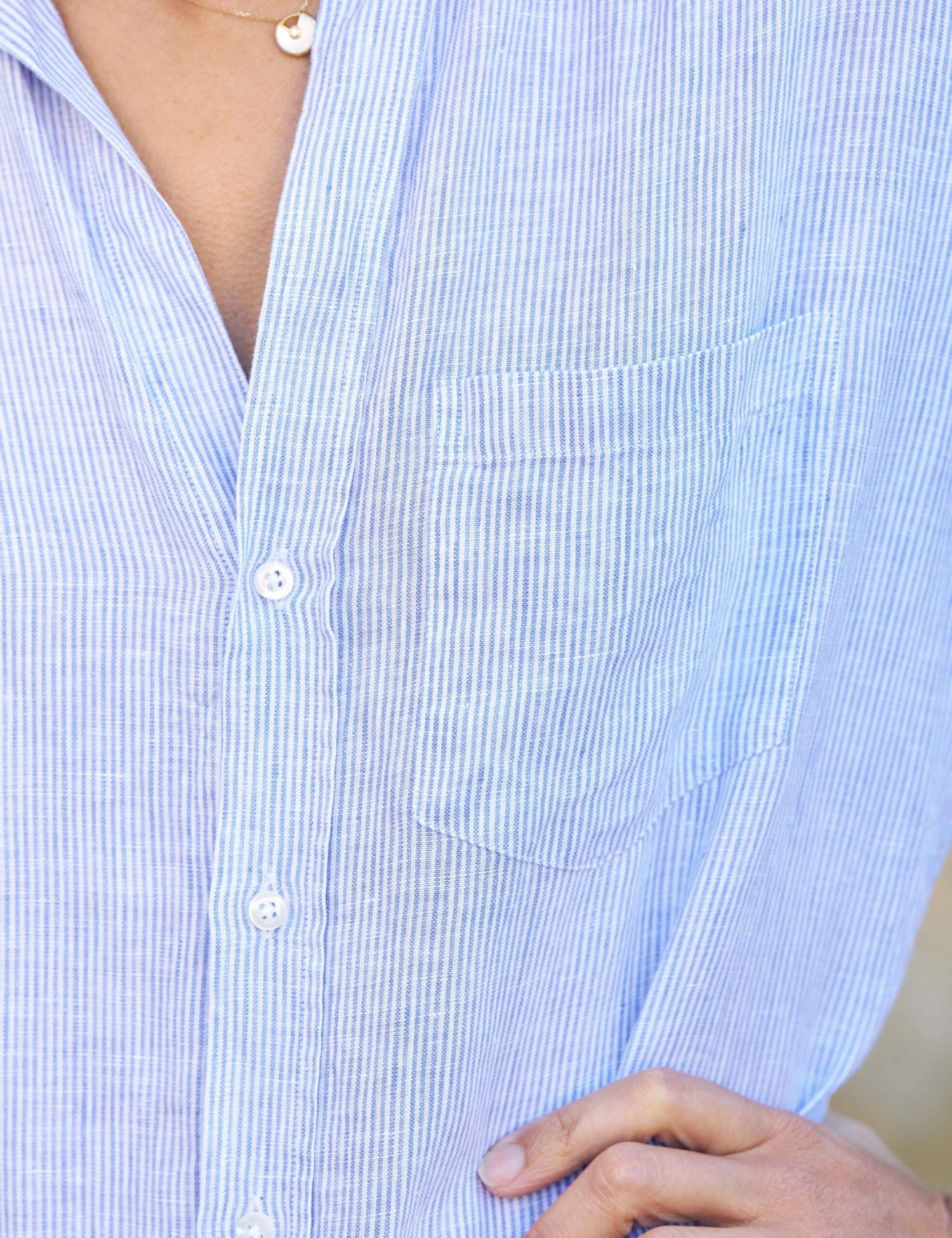 RORY Blue Stripe, Lived-in Linen 3 RORY Blue Stripe, Lived-in Linen - Image 3