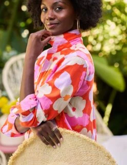 RORY Orange And Pink Floral, Italian Classic Linen 10 RORY Orange And Pink Floral, Italian Classic Linen -Frank Eileen Fashion Store 4 RORY LFPO MILAN SU25 JUNE 1338 sRGB