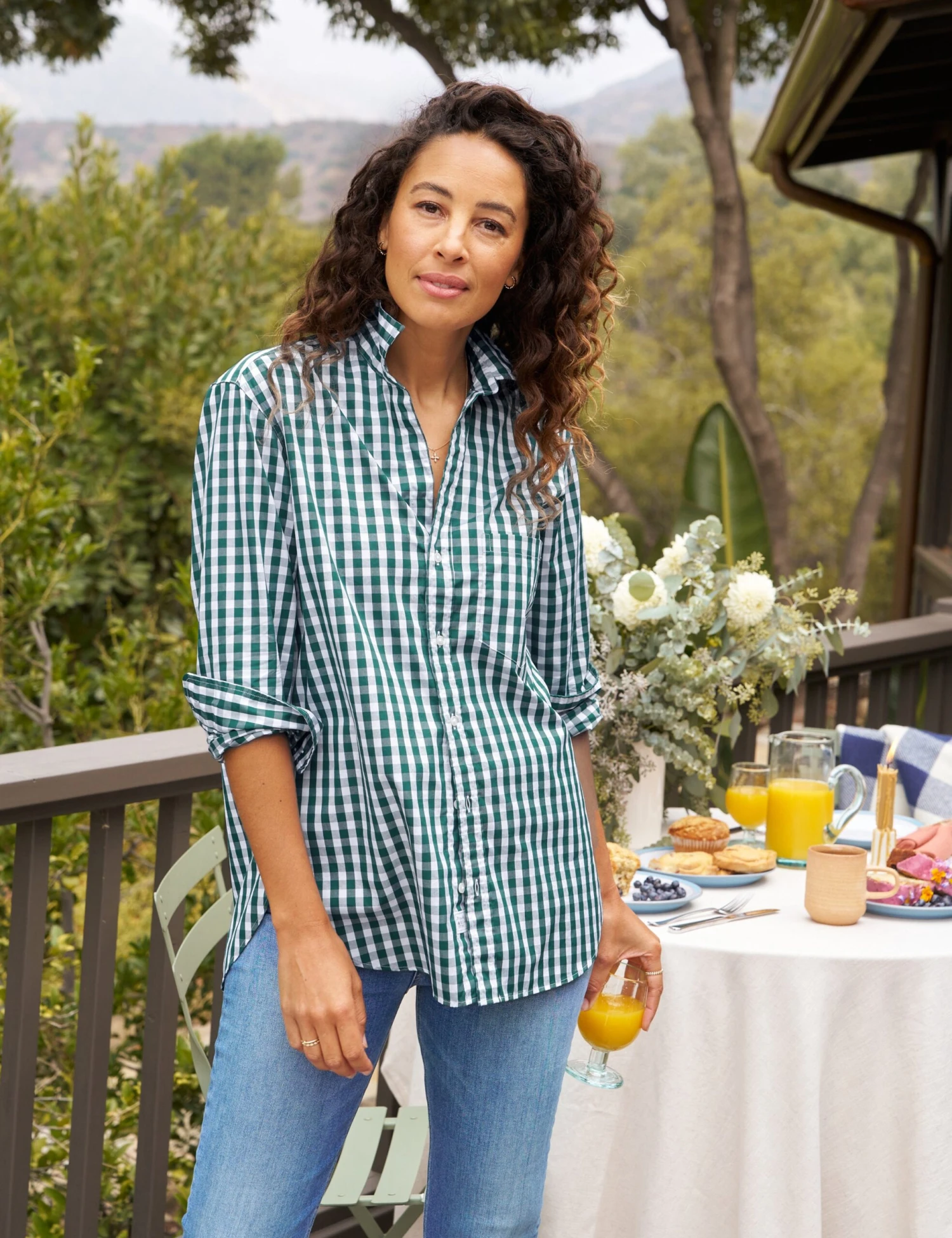 JOEDY Green Check, Classic Poplin 1 JOEDY Green Check, Classic Poplin