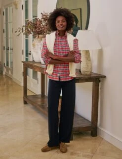 EILEEN Red And Yellow With Blue Plaid, Italian Flannel -Frank Eileen Fashion Store 5 EILEEN BYRP SWEATER01 CRMK LAB649TF BRNV MILAN 25FA SEPTEMBER 0289 sRGB