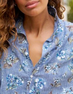 ROSIE Blue Floral, Italian Classic Linen -Frank Eileen Fashion Store 85 ROSIE BBLL WATERFORD WTL PALOMA SU25 JULY 4952 sRGB