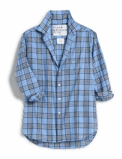 EILEEN Blue And Navy Plaid, Casual Cotton -Frank Eileen Fashion Store EILEEN BNCB