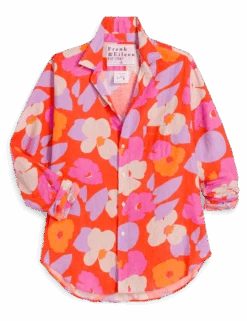 EILEEN Orange And Pink Floral, Italian Classic Linen 9 EILEEN Orange And Pink Floral, Italian Classic Linen -Frank Eileen Fashion Store EILEEN LFPO 01