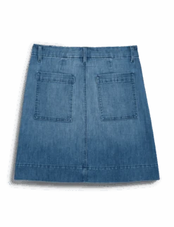 JAMESON SKIRT 1968 Wash, Italian Dream™ Light Denim 7 JAMESON SKIRT 1968 Wash, Italian Dream™ Light Denim -Frank Eileen Fashion Store JAMESONSK 1968 back 1