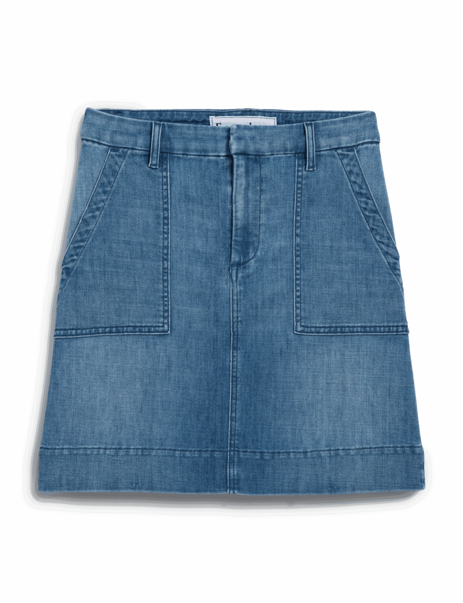 JAMESON SKIRT 1968 Wash, Italian Dream™ Light Denim 3 JAMESON SKIRT 1968 Wash, Italian Dream™ Light Denim - Image 3