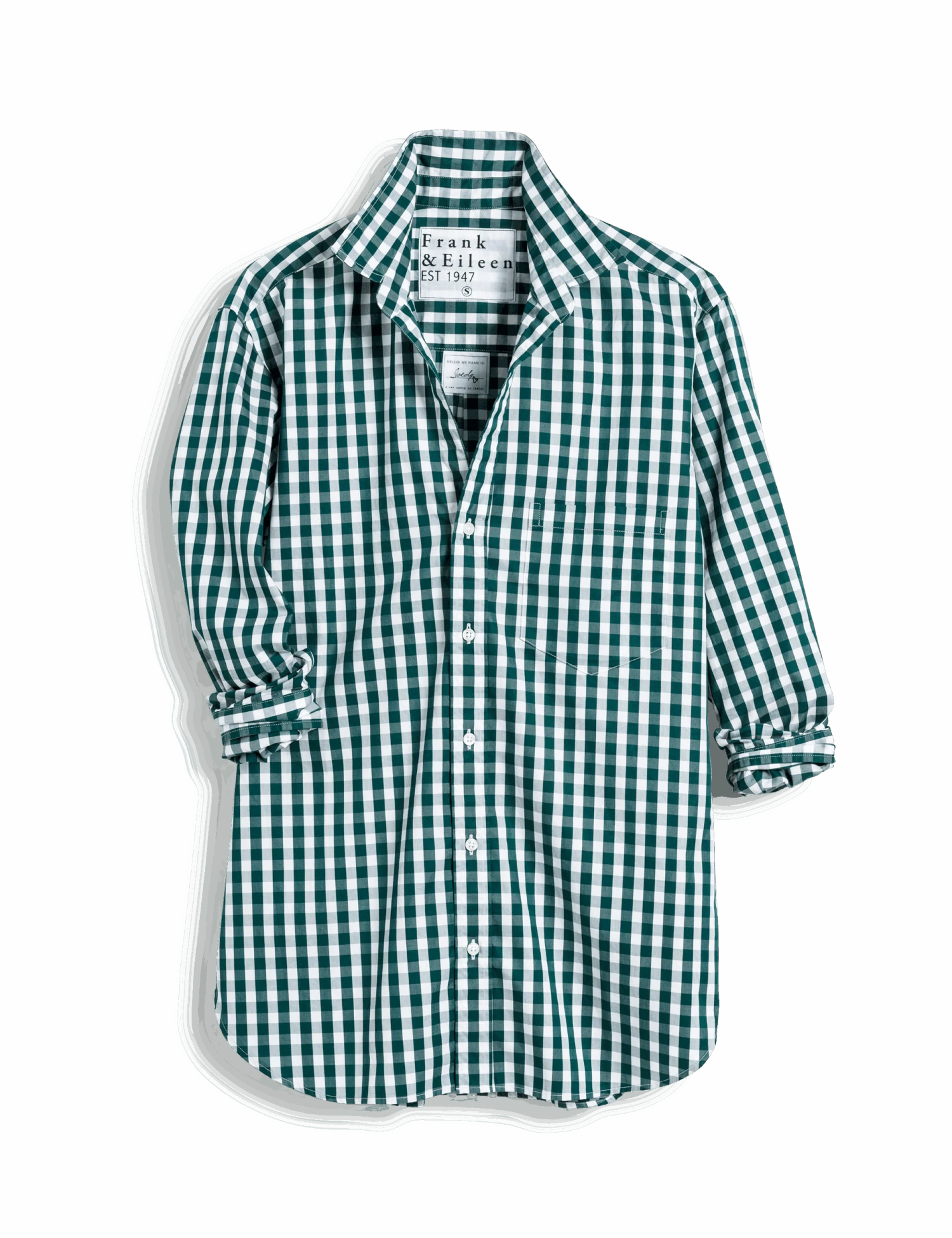 JOEDY Green Check, Classic Poplin 4 JOEDY Green Check, Classic Poplin - Image 4