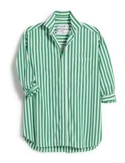 SHIRLEY Wide Green Stripe, Superluxe -Frank Eileen Fashion Store SHIRLEY WGRS