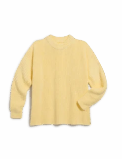 MONTECITO SWEATER Daffodil, Pure Italian Cotton -Frank Eileen Fashion Store SWEATER02 DAFK