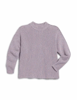 MONTECITO SWEATER Pink And Blue Marl, Pure Italian Cotton 11 MONTECITO SWEATER Pink And Blue Marl, Pure Italian Cotton -Frank Eileen Fashion Store SWEATER02 PBWK