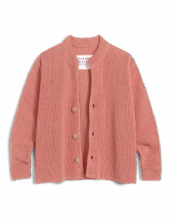 MONTECITO CARDIGAN Apricot, Pure Italian Cotton 7 MONTECITO CARDIGAN Apricot, Pure Italian Cotton -Frank Eileen Fashion Store SWEATER04 APRK 01