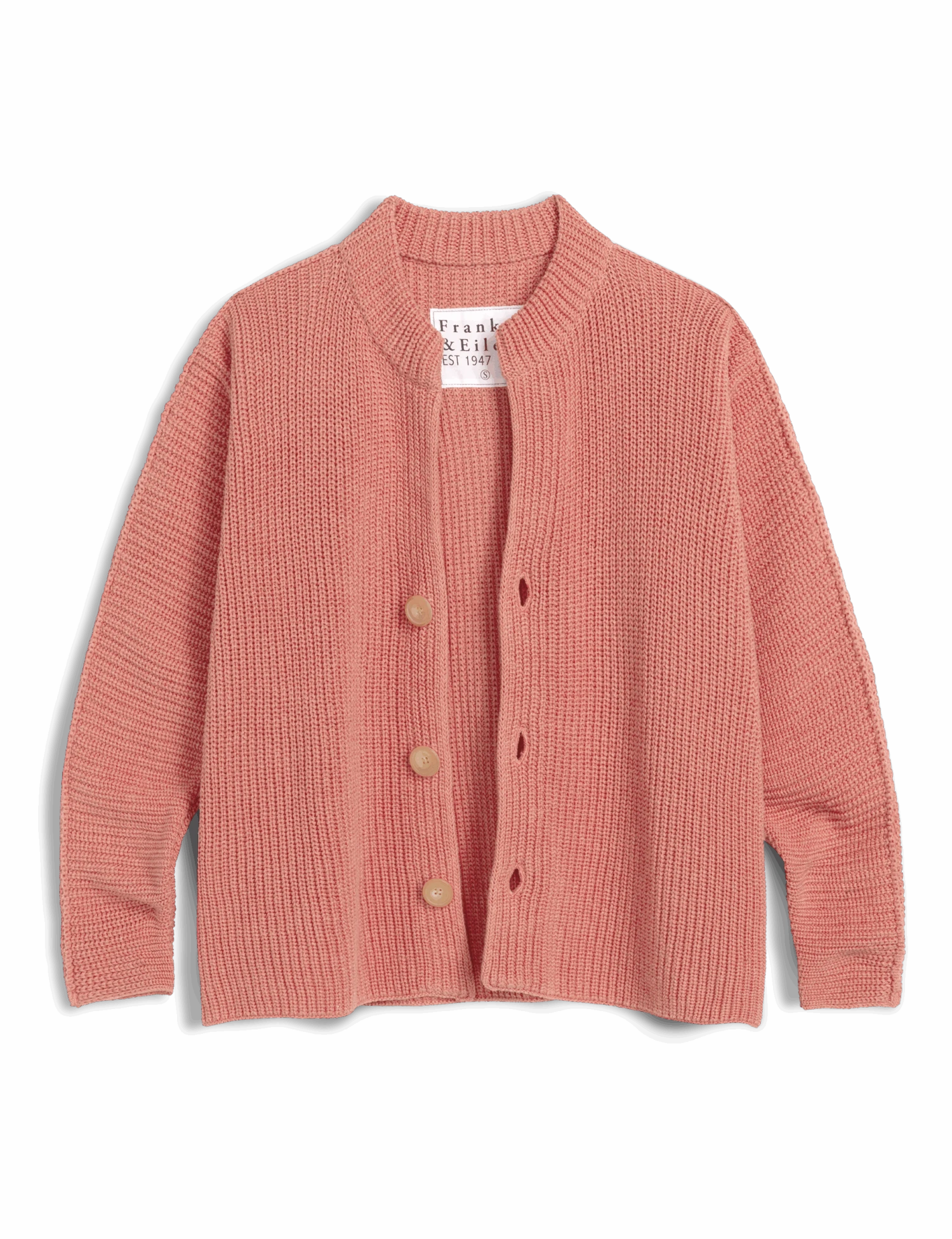 MONTECITO CARDIGAN Apricot, Pure Italian Cotton 4 MONTECITO CARDIGAN Apricot, Pure Italian Cotton - Image 4