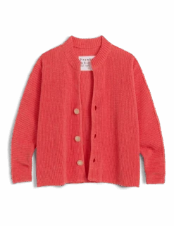 MONTECITO CARDIGAN Lobster, Pure Italian Cotton 7 MONTECITO CARDIGAN Lobster, Pure Italian Cotton -Frank Eileen Fashion Store SWEATER04 LBSK 01 2