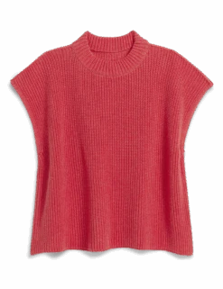 MONTECITO VEST Lobster, Pure Italian Cotton -Frank Eileen Fashion Store SWEATER05 LBSK 01 1