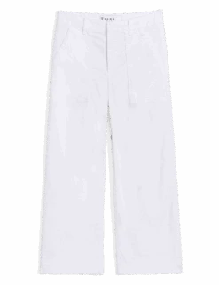 WEXFORD PATCH POCKET White, Italian Performance Linen -Frank Eileen Fashion Store WEXFORDUT WTL 01